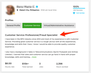 Create a professional Upwork profile overview with this example collection